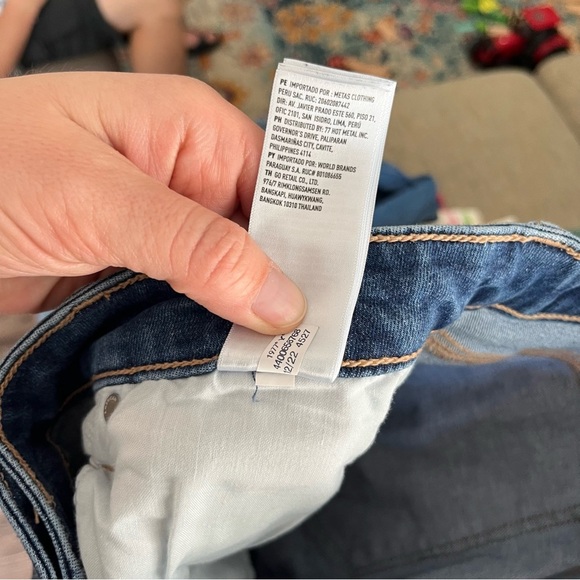 American Eagle Jeans Women's 8 Short 8P Festival Flare Faded Retro - Picture 8 of 10